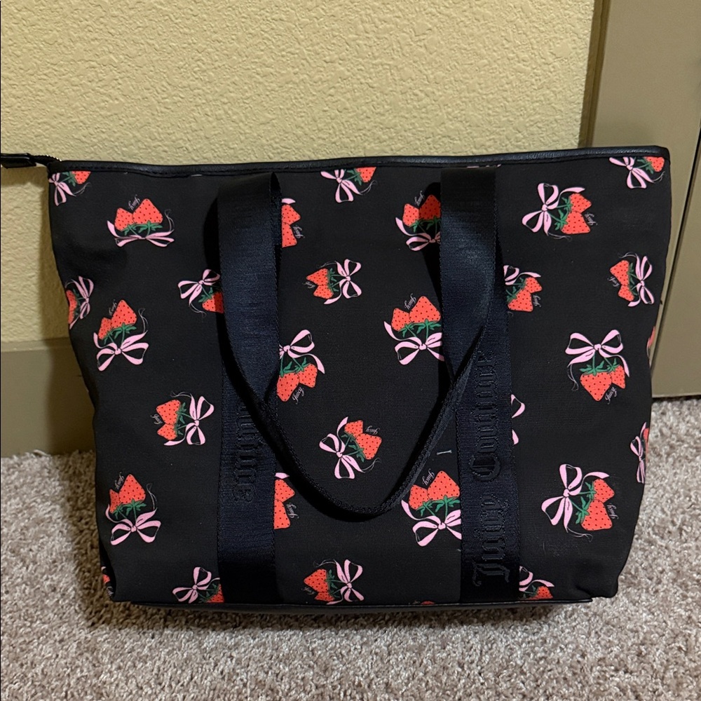 Juicy Couture Black Strawberry Tote - Picture 2 of 4